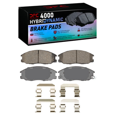 DFC 01-06 Hyundai Santa Fe Front & Rear Geospec Rotors w/4000 HybriDynamic Brake Pads w/Hardware