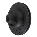 R1 71-81 Chrysler New Yorker Front Right Drilled & Slotted Black Brake Rotor
