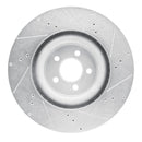 R1 15-23 Ford Mustang Front & Rear Drilled & Slotted Silver Brake Rotor Set