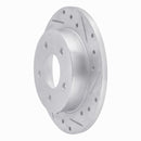 R1 84-88 Pontiac 6000 Rear Right Drilled & Slotted Silver Brake Rotor