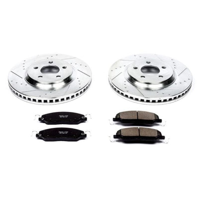 Power Stop 05-10 Ford Mustang Front & Rear Z23 Evolution Sport Brake Kit w/Calipers