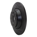 R1 18-25 Audi Q3 Front & Rear Drilled & Slotted Black Brake Rotor Set