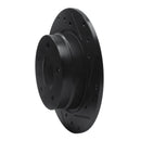 R1 91-99 BMW 323I Rear Right Drilled & Slotted Black Brake Rotor