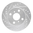 R1 91-99 Toyota Tercel Front Drilled & Slotted Silver Brake Rotor Set