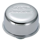 Ford Racing Logo Push-In Type Air Breather Cap - Chrome
