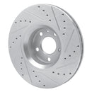R1 05-11 Audi A6 (USA/Canada) Front Left Drilled & Slotted Silver Brake Rotor