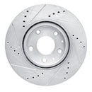 R1 19-25 Mazda 3 Sport Front & Rear Drilled & Slotted Silver Brake Rotor Set
