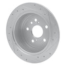 R1 04-09 Lexus RX330 Front & Rear Drilled & Slotted Silver Brake Rotor Set
