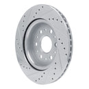 R1 17-25 Buick Enclave Front & Rear Drilled & Slotted Silver Brake Rotor Set