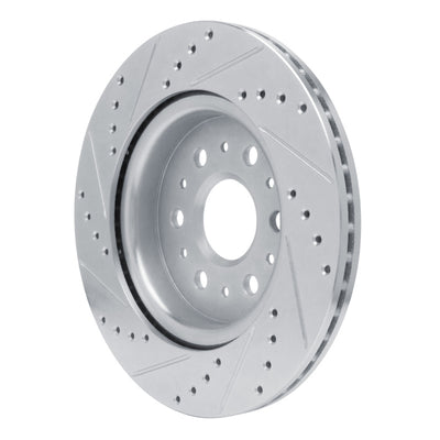 R1 17-25 Buick Enclave Rear Drilled & Slotted Silver Brake Rotor Set