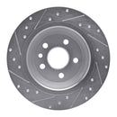 R1 09-15 Ford Focus RS (Mexico) Rear Right Drilled & Slotted Silver Brake Rotor
