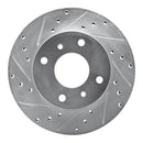 R1 89-98 Nissan 240SX Front & Rear Drilled & Slotted Silver Brake Rotor Set