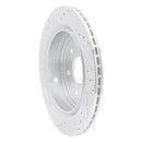R1 13-19 Cadillac XTS Rear Right Drilled & Slotted Silver Brake Rotor