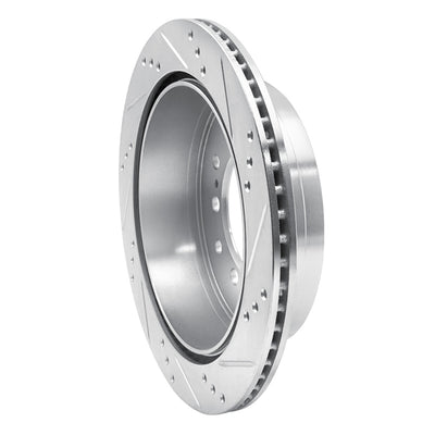 R1 10-24 Toyota 4Runner Rear Drill & Slot Silver Rotors
