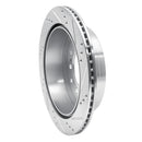R1 10-24 Toyota 4Runner Rear Drill & Slot Silver Rotors