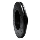 R1 98-02 Ford Crown Victoria Front Right Drilled & Slotted Black Brake Rotor