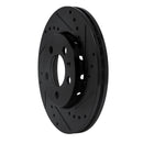 R1 03-18 Volkswagen VENTO (Mexico) Front Right Drilled & Slotted Black Brake Rotor