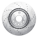 R1 19-25 Ram 1500 Front & Rear Drilled & Slotted Silver Brake Rotor Set