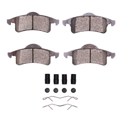 DFC 99-04 Jeep Grand Cherokee Rear 4000 HybriDynamic Brake Pads and Hardware Kit