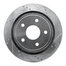 R1 02-24 Chrysler Aspen Front & Rear Drilled & Slotted Silver Brake Rotor Set