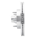 R1 04-06 Ford E-150 Front Left Drilled & Slotted Silver Brake Rotor