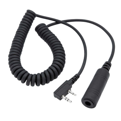 Rugged Radios OFFROAD Headset / Helmet Coil Cord Cable for Rugged Radios and Kenwood Radios