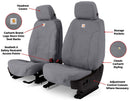 Covercraft 17-19 Chevrolet Silverado Carhartt SeatSaver Custom Front Row Seat Covers - Gravel