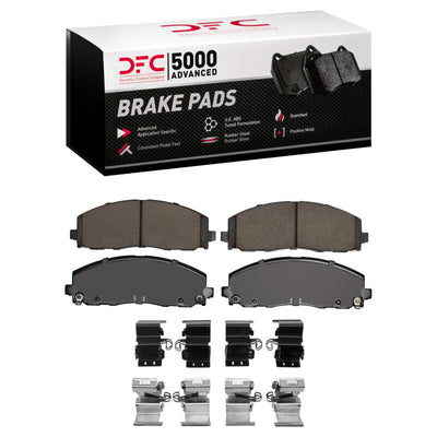 DFC 12-25 Chrysler Grand Caravan Front Drill/Slot Geoperf Rotors 5000 Advanced Brake Pads w/Hardware