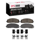 DFC 12-25 Chrysler Grand Caravan Front Drill/Slot Geoperf Rotors 5000 Advanced Brake Pads w/Hardware