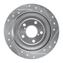 R1 90-08 Saab 9-2X Rear Drilled & Slotted Silver Brake Rotor Set