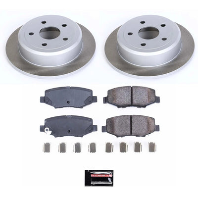 Power Stop 07-17 Jeep Wrangler Front and Rear Semi-Coated Rotor Kit