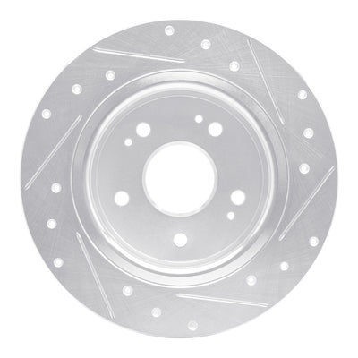 R1 16-25 Honda HR-V Rear Drill & Slot Silver Rotors