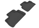 3D MAXpider 2007-2014 Land Rover Lr2 Kagu 1st & 2nd Row Floormats - Black