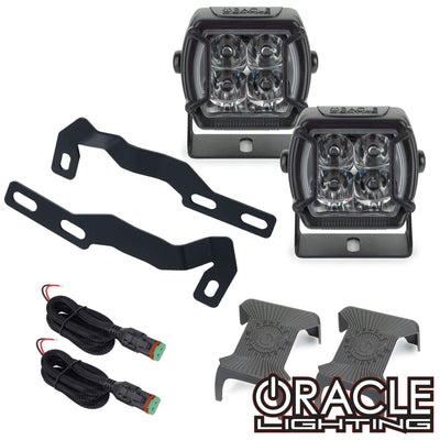 Oracle 16-23 Toyota Tacoma (3rd Gen) A-Pillar Hood Mount Brackets w/ VEGA Series 4 Spotlights