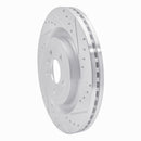 R1 13-19 Ford Flex Front Drilled & Slotted Silver Brake Rotor Set