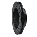 R1 81-94 Ford Escort Front Left Drilled & Slotted Black Brake Rotor