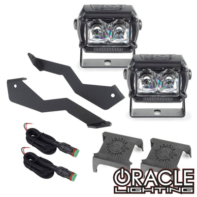 Oracle 04-14 Ford F-150 / Raptor A-Pillar Hood Mount Brackets w/ VEGA Series 2 Spotlights
