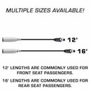 Rugged Radios STX STEREO Straight Cable to Intercom (Select Length) 12 Feet