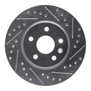 R1 11-23 Chevrolet Cruze Front Drilled & Slotted Silver Brake Rotor Set