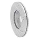 R1 16-25 Mazda 2 (Mexico) Front Left Drilled & Slotted Silver Brake Rotor
