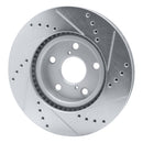 R1 98-10 Lexus GS400 Front & Rear Drilled & Slotted Silver Brake Rotor Set