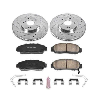 Power Stop 11-14 Acura TSX Front & Rear Z23 Evolution Sport Brake Kit w/Calipers