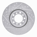 R1 82-85 Mercedes-Benz 500SEC Front & Rear Drilled & Slotted Silver Brake Rotor Set