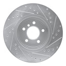 R1 11-16 BMW 528i Front & Rear Drilled & Slotted Silver Brake Rotor Set