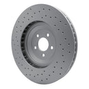 DFC 16-18 Ford Mustang Left Front Drilled GeoSPEC Coated Rotor