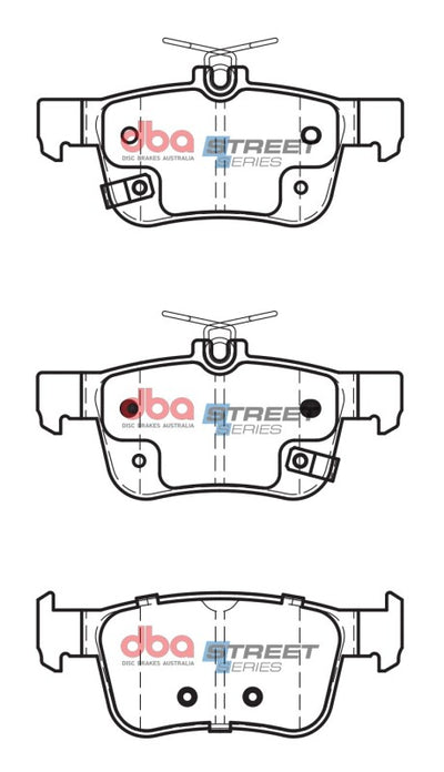 DBA 17-21 Honda Civic Si Rear Street Series Brake Pads