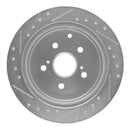 R1 86-92 Toyota Supra Front & Rear Drilled & Slotted Silver Brake Rotor Set