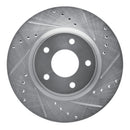 R1 13-24 Nissan Altima Front & Rear Drilled & Slotted Silver Brake Rotor Set