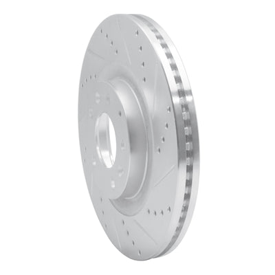 R1 07-15 Mazda CX-9 Front Drilled & Slotted Silver Brake Rotor Set