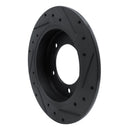 R1 83-98 Chevrolet Tracker Front Left Drilled & Slotted Black Brake Rotor
